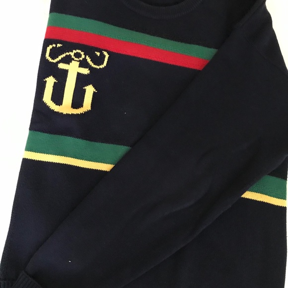 SOLD Men’s nautical sweater size medium - Picture 2 of 3